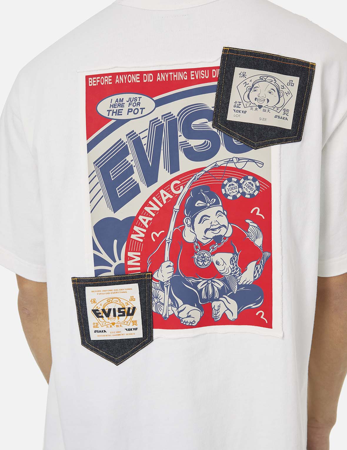 Ebisu Poster Appliqué and Seagull Embroidery T-Shirt - Image 14