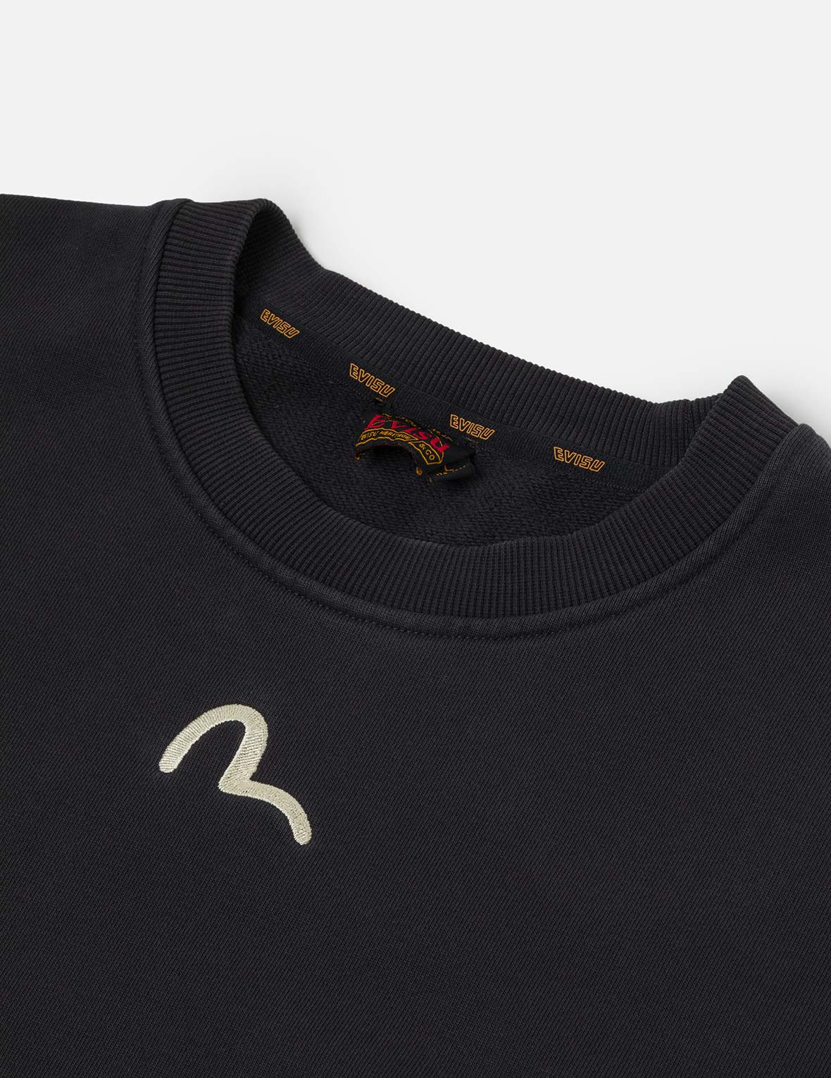 Ebisu Print and Multiple Pocket Washed Relax Fit Sweatshirt - Image 9