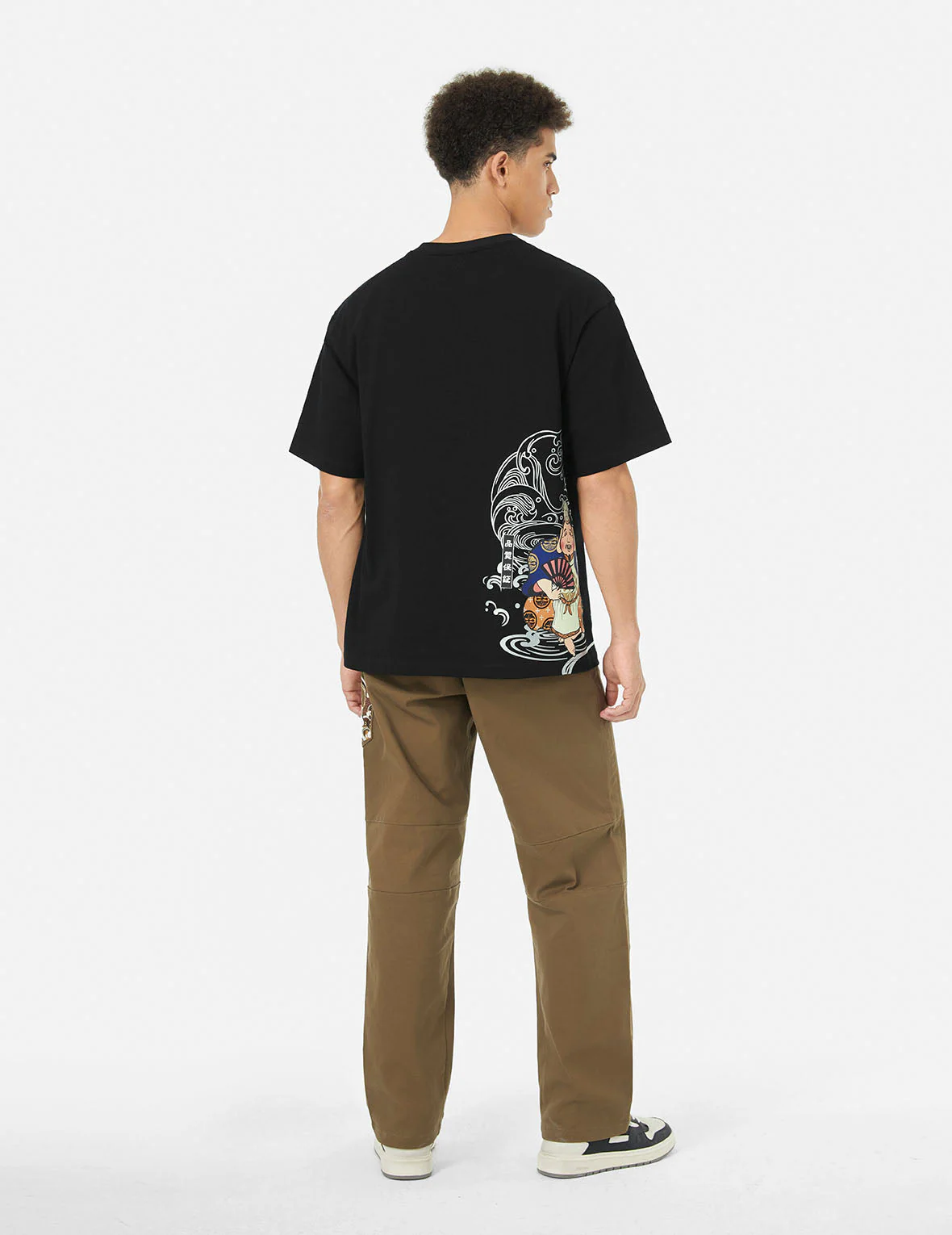 Ebisu Print Relax Fit T-Shirt - Image 3