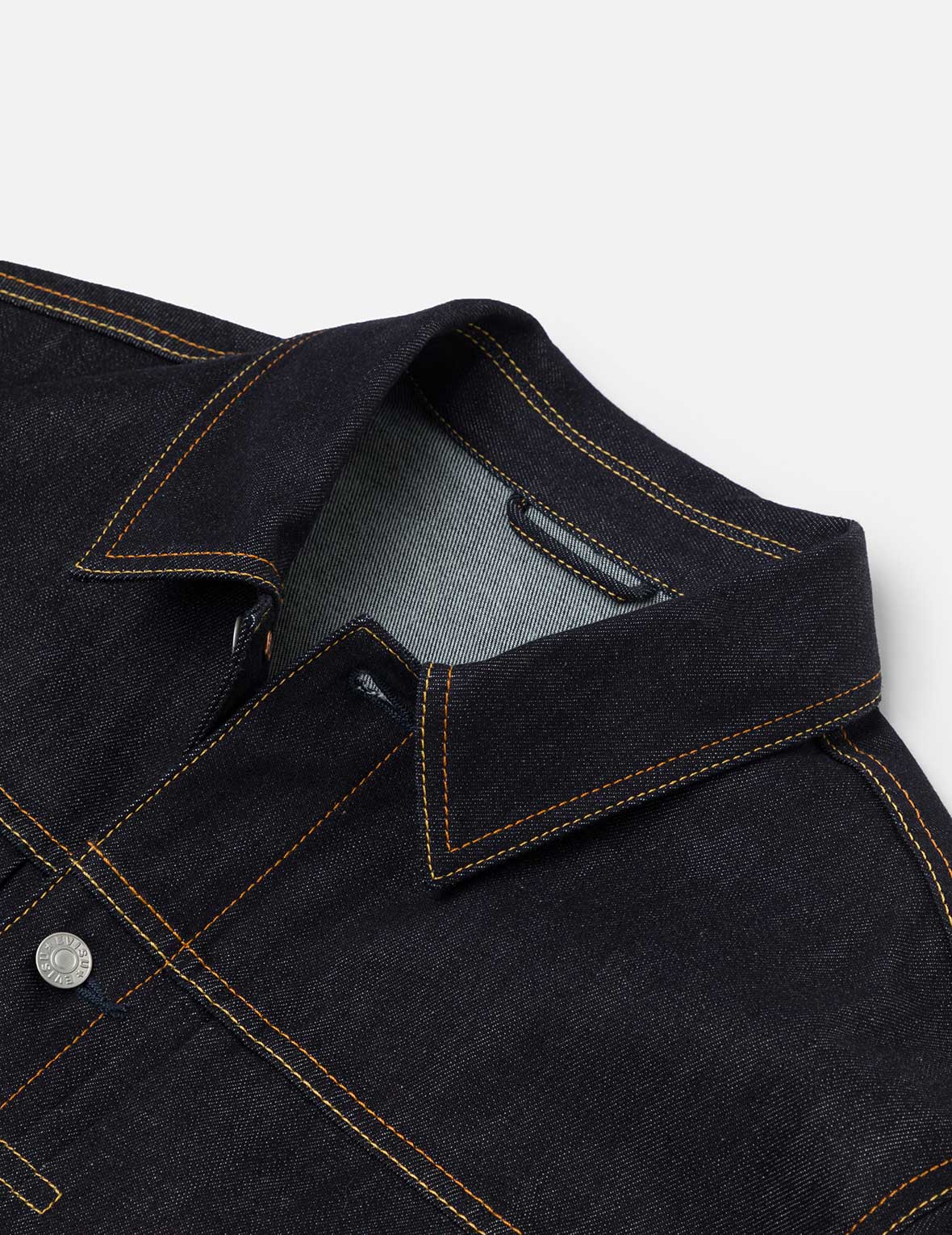 Ecru Seagull Print Relax Fit Denim Jacket - Image 6