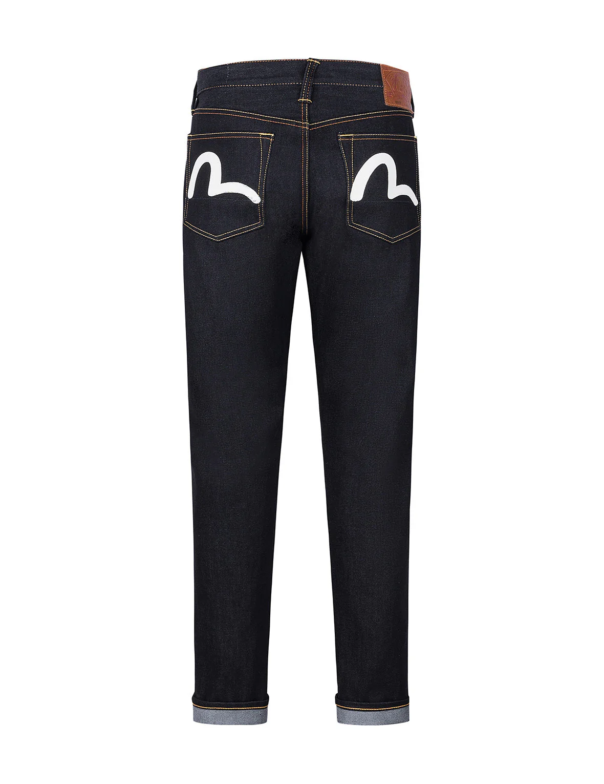 Ecru Seagull Print Taper Fit Jeans #2017 - Image 11