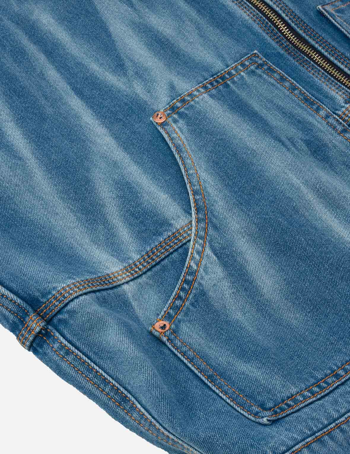 Emboss Kamon Relax Fit Worker Denim Jacket - Image 10