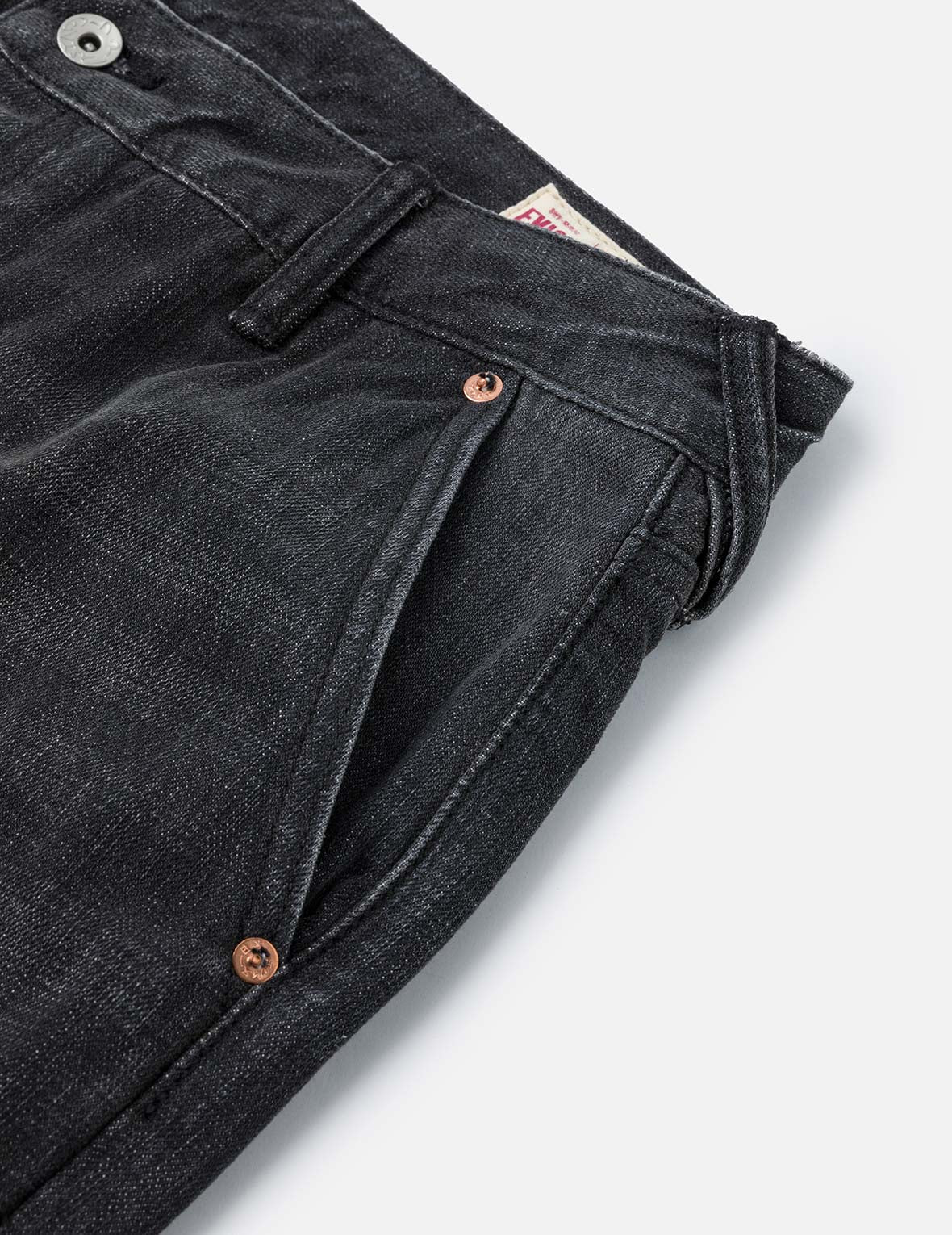 Emboss Seagull and Logo Regular Fit Denim Jogger - Image 10