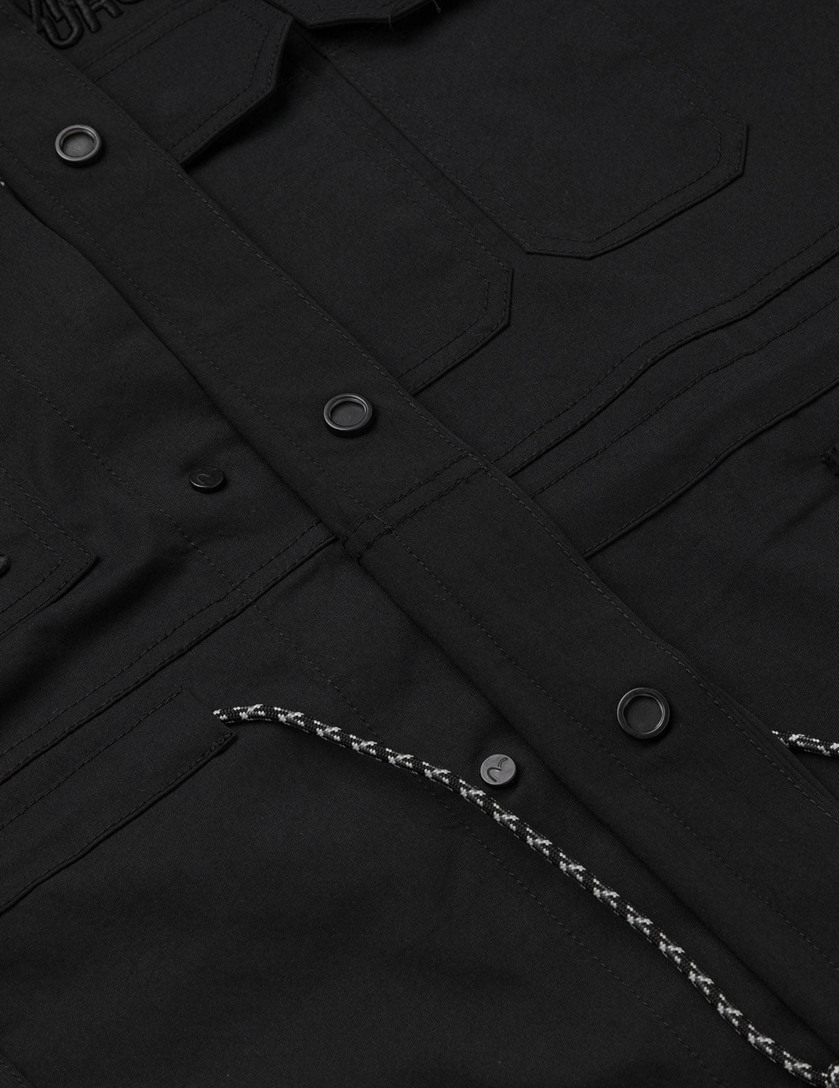 Embroidery Multi-pocket Relax Fit Shirt Jacket - Image 6