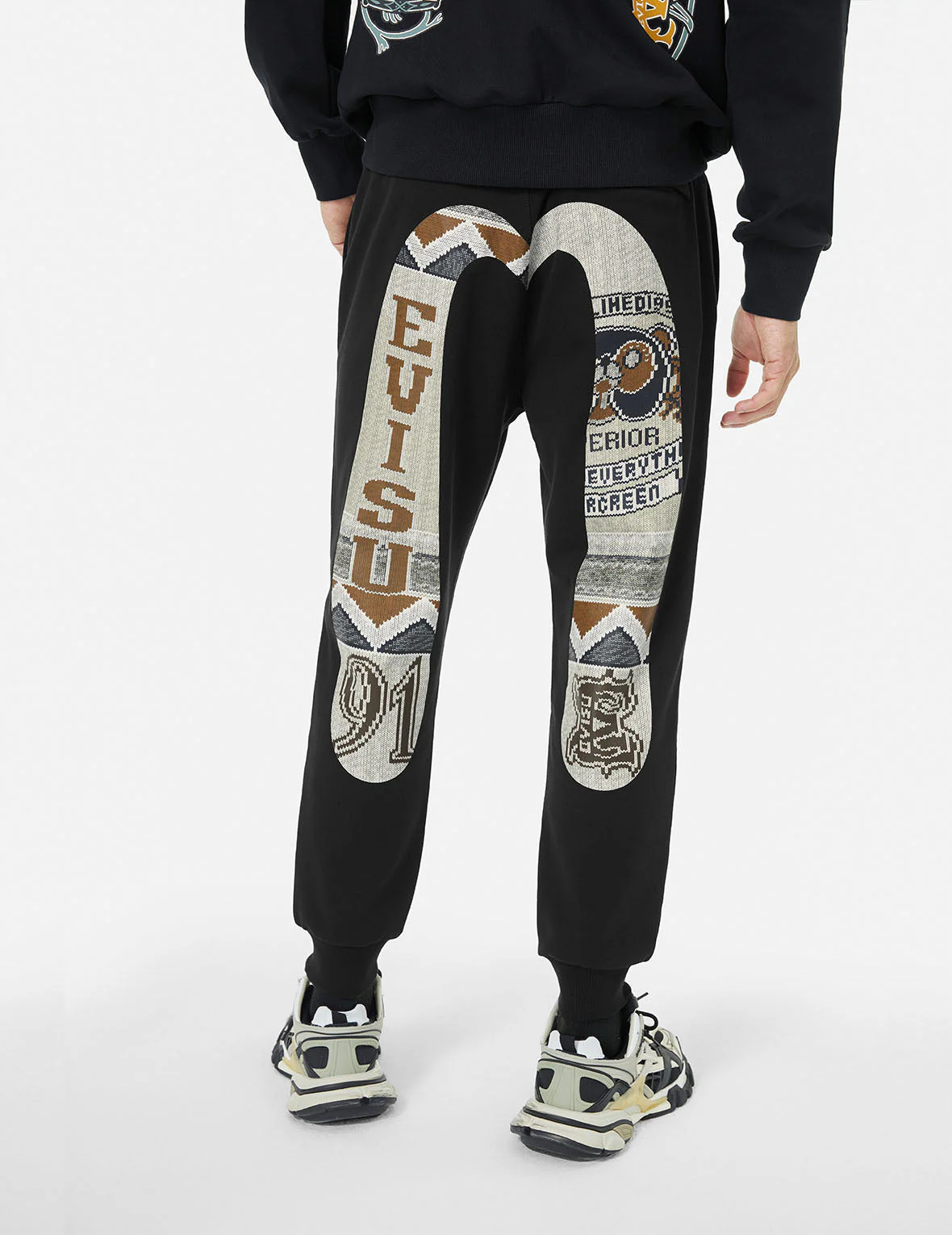 Ethnic Style Daicock Print Regular Fit Sweatpants - Image 5