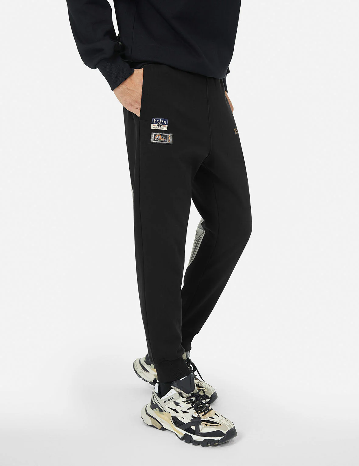 Ethnic Style Daicock Print Regular Fit Sweatpants - Image 6