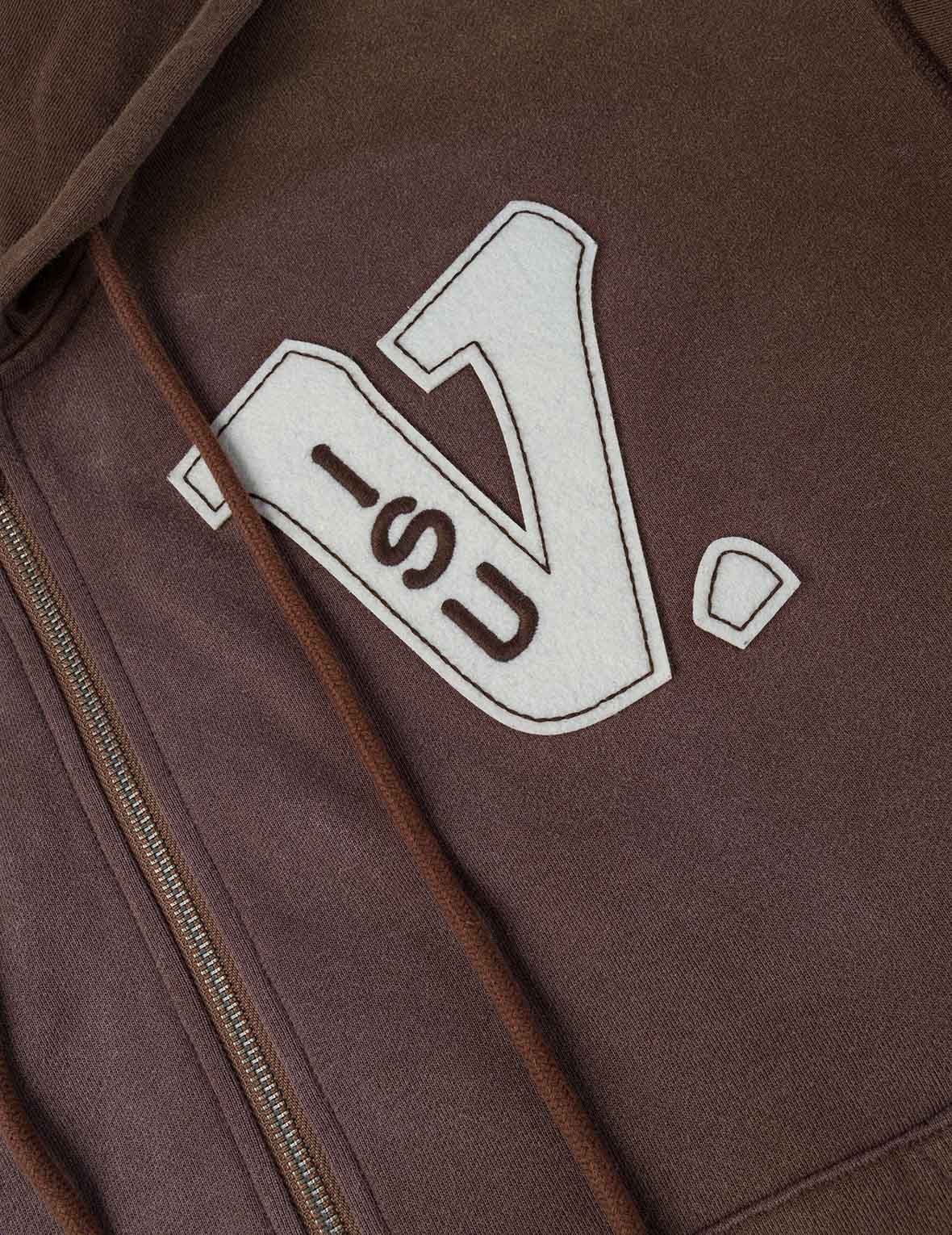 EV and Seagull Patches Embroidery Relax Fit Hoodie Jacket - Image 16