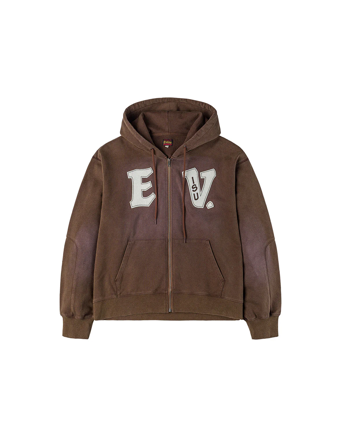 EV and Seagull Patches Embroidery Relax Fit Hoodie Jacket - Image 27