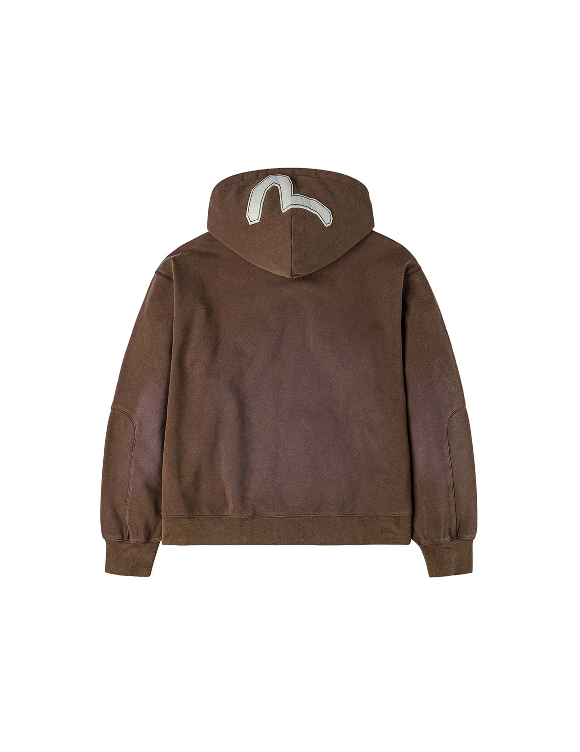 EV and Seagull Patches Embroidery Relax Fit Hoodie Jacket - Image 3