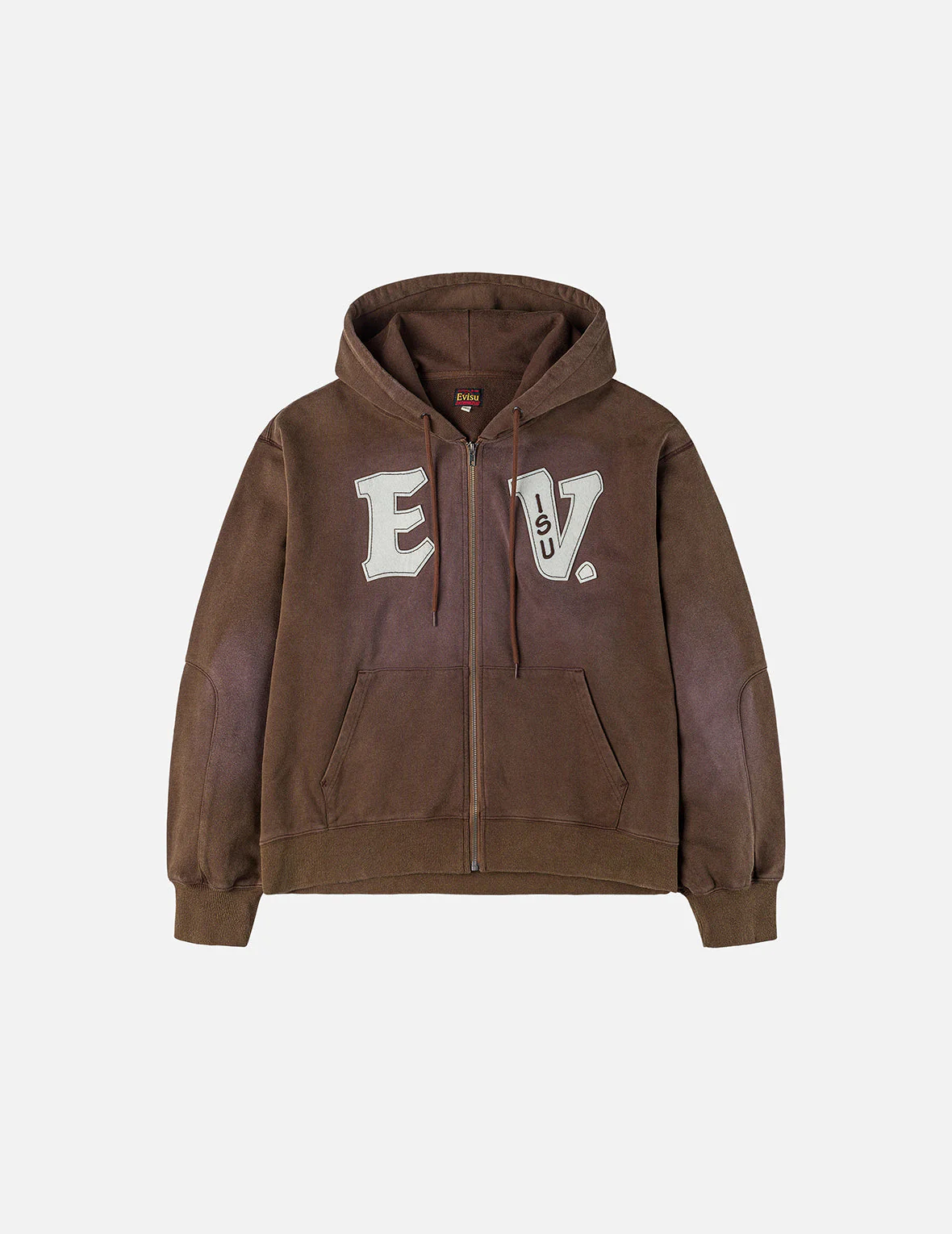 EV and Seagull Patches Embroidery Relax Fit Hoodie Jacket - Image 5