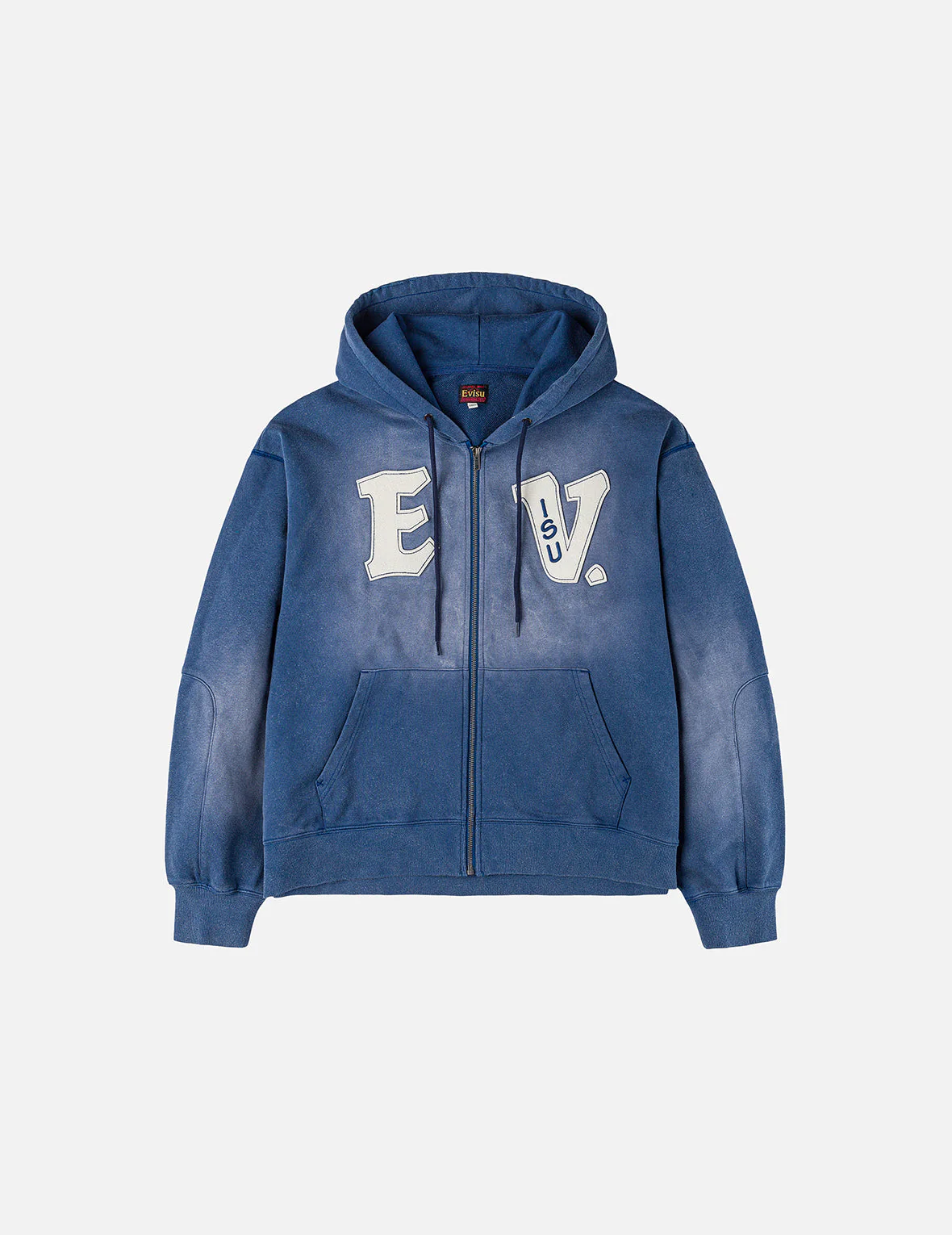 EV and Seagull Patches Embroidery Relax Fit Hoodie Jacket - Image 6