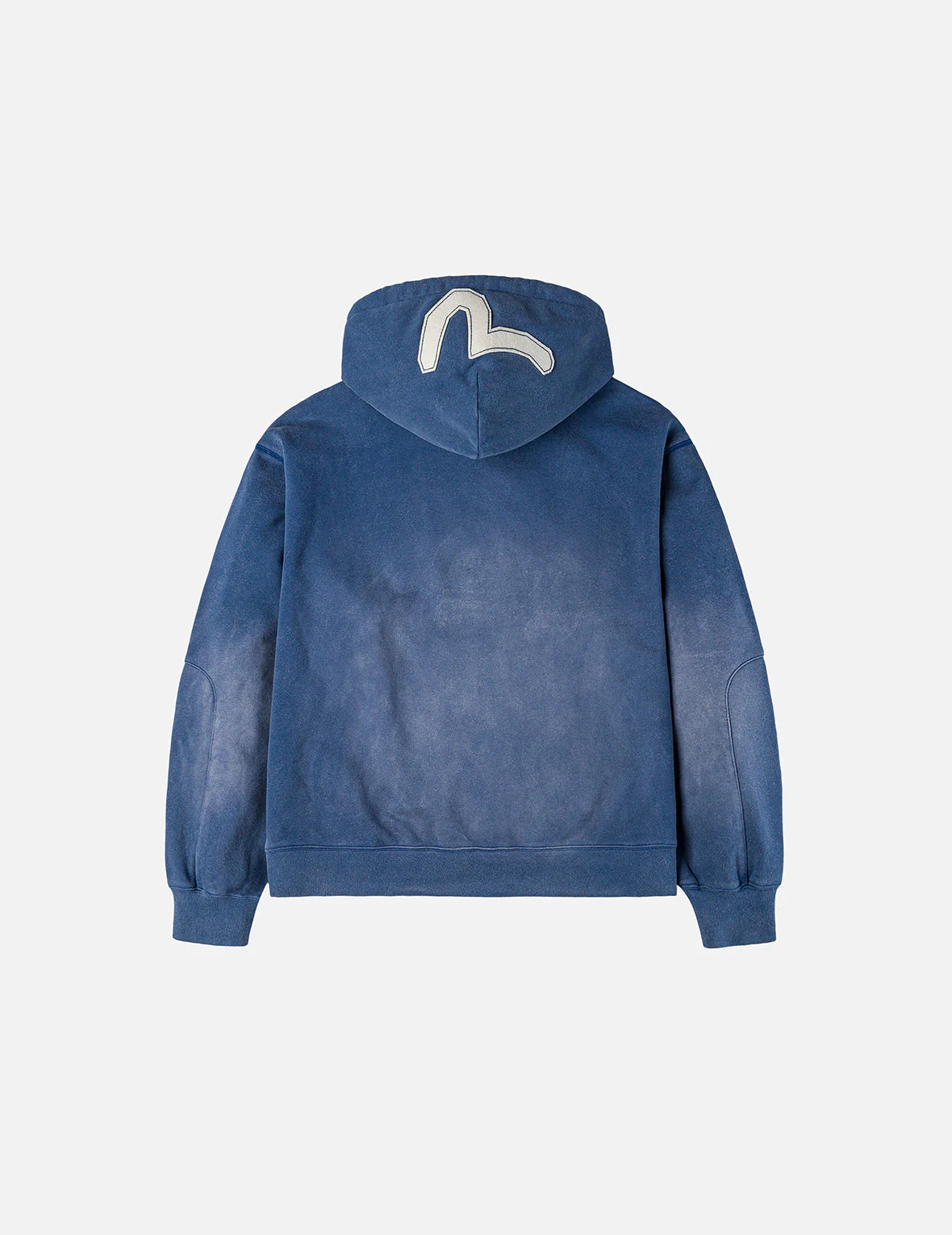 EV and Seagull Patches Embroidery Relax Fit Hoodie Jacket - Image 8