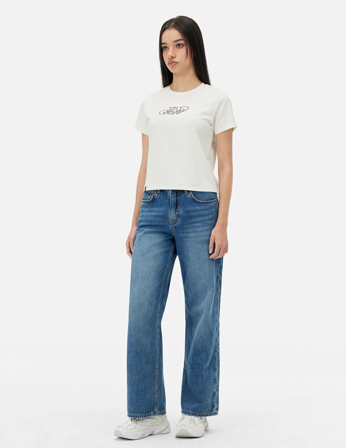 "EV" Print Slim Fit T-shirt - Image 6
