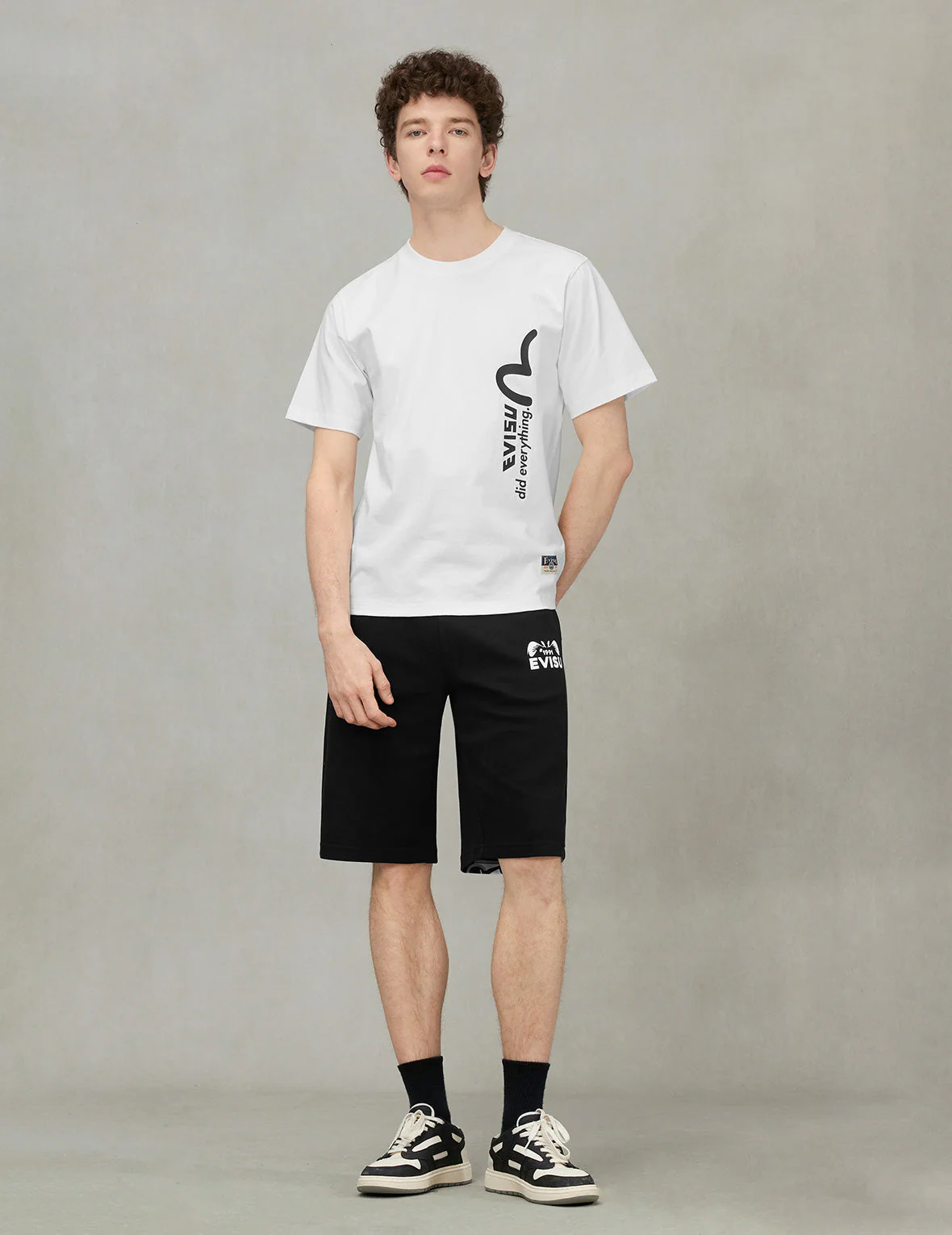 EVISU and Godhead Daicock Print Regular Fit Sweatshorts - Image 5
