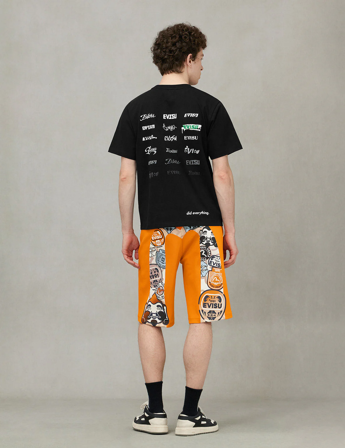 EVISU and Godhead Daicock Print Regular Fit Sweatshorts - Image 8