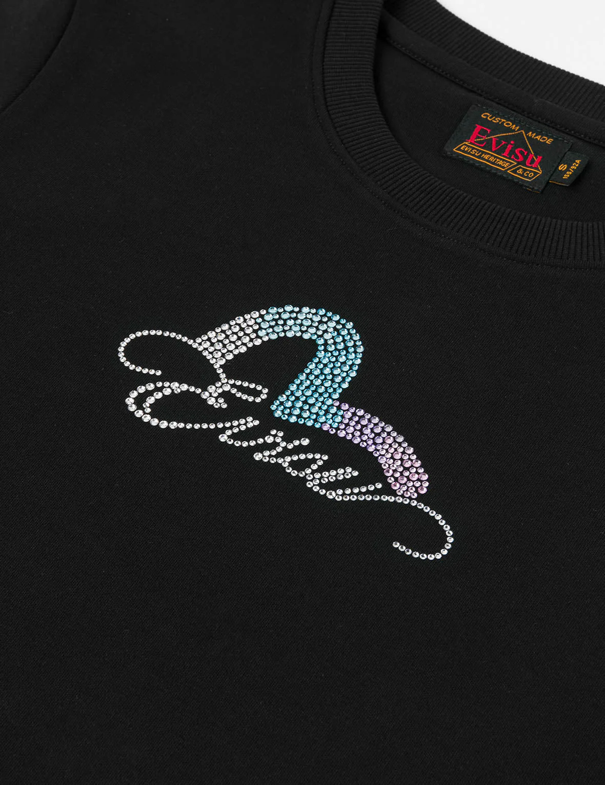 EVISU and Seagull Rhinestone Slim Fit T-shirt - Image 7