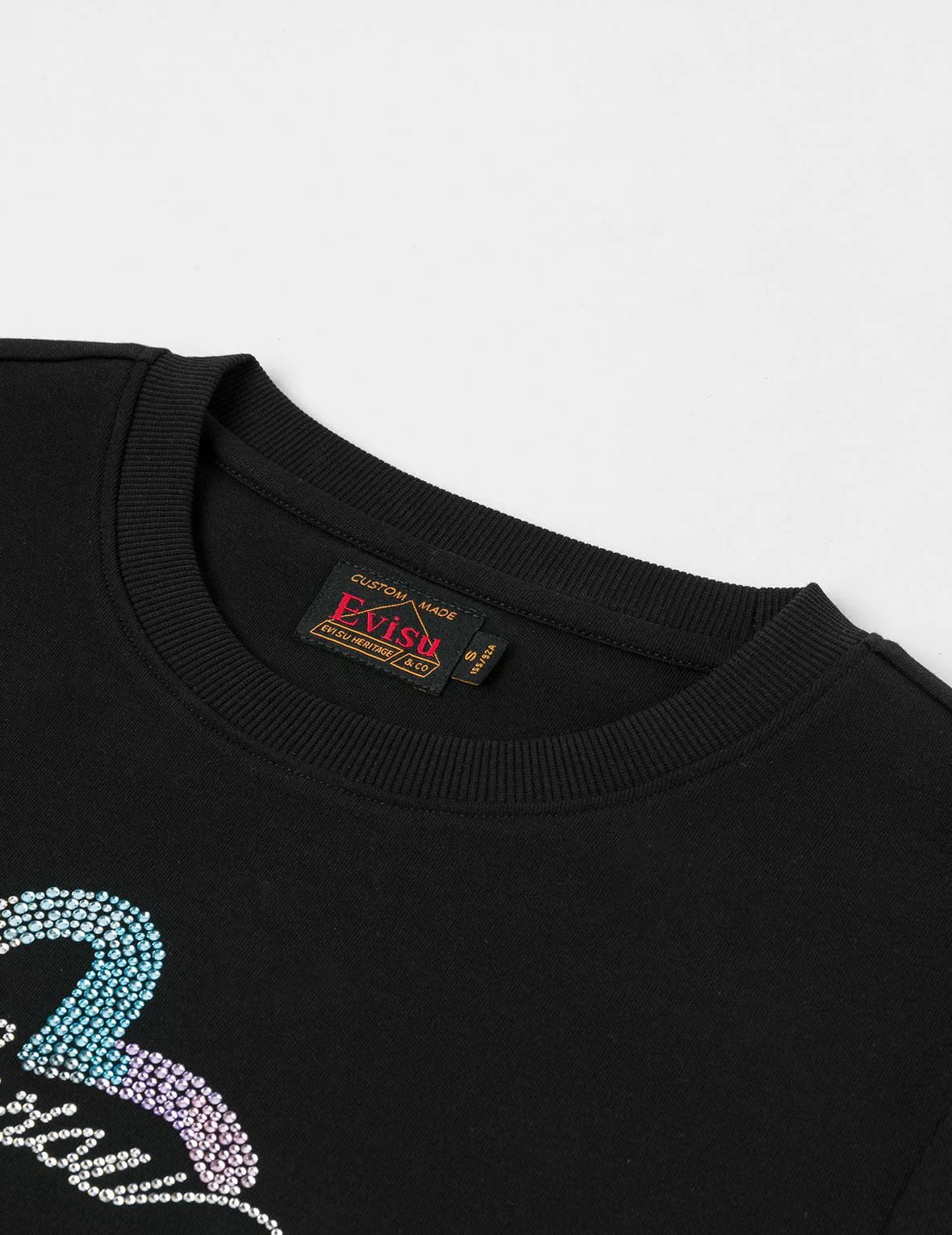 EVISU and Seagull Rhinestone Slim Fit T-shirt - Image 8