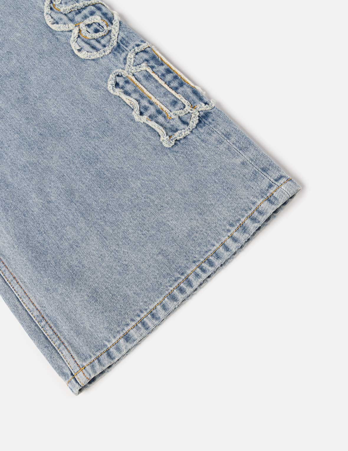 Evisu Applique Distressed Jeans - Image 12