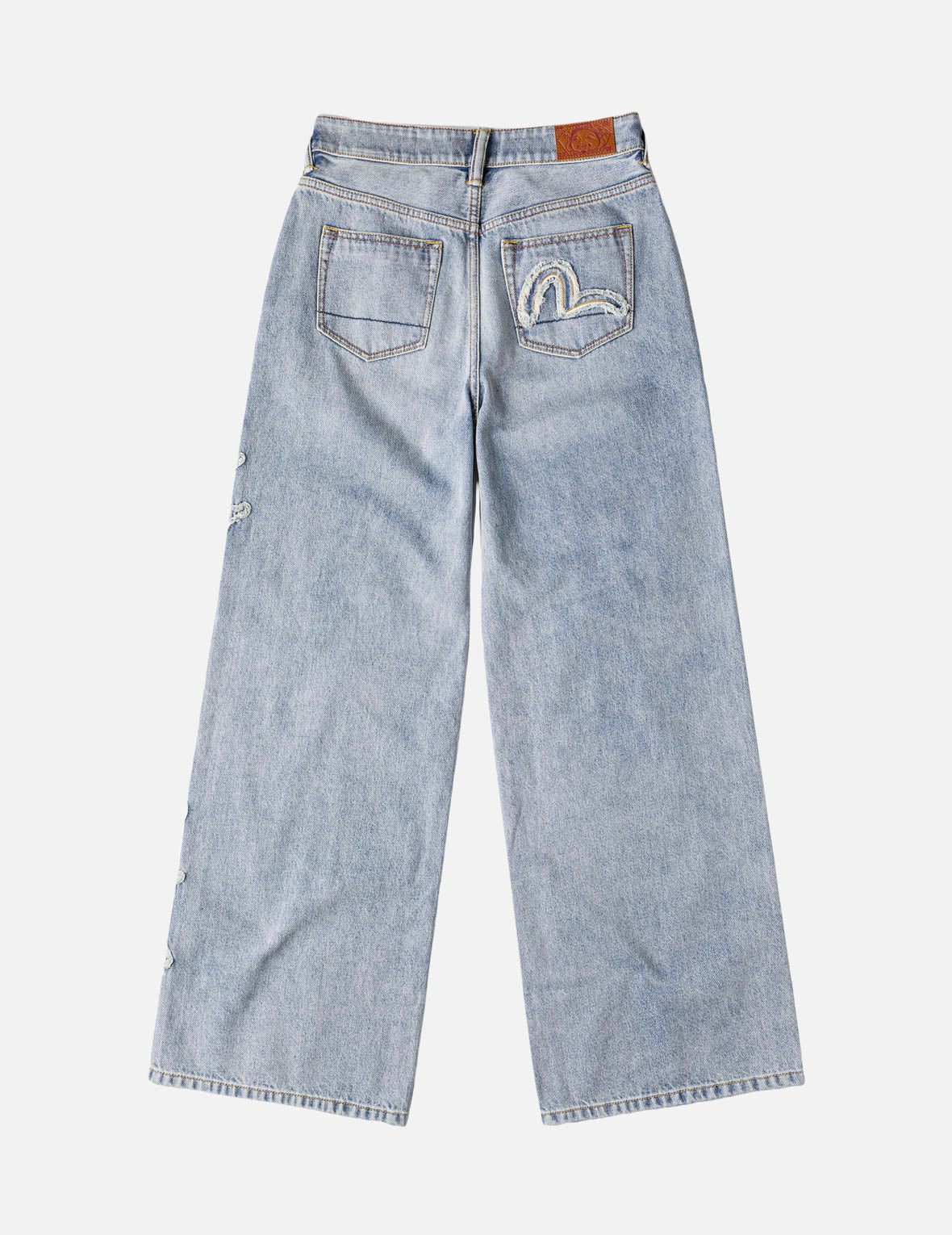 Evisu Applique Distressed Jeans - Image 4