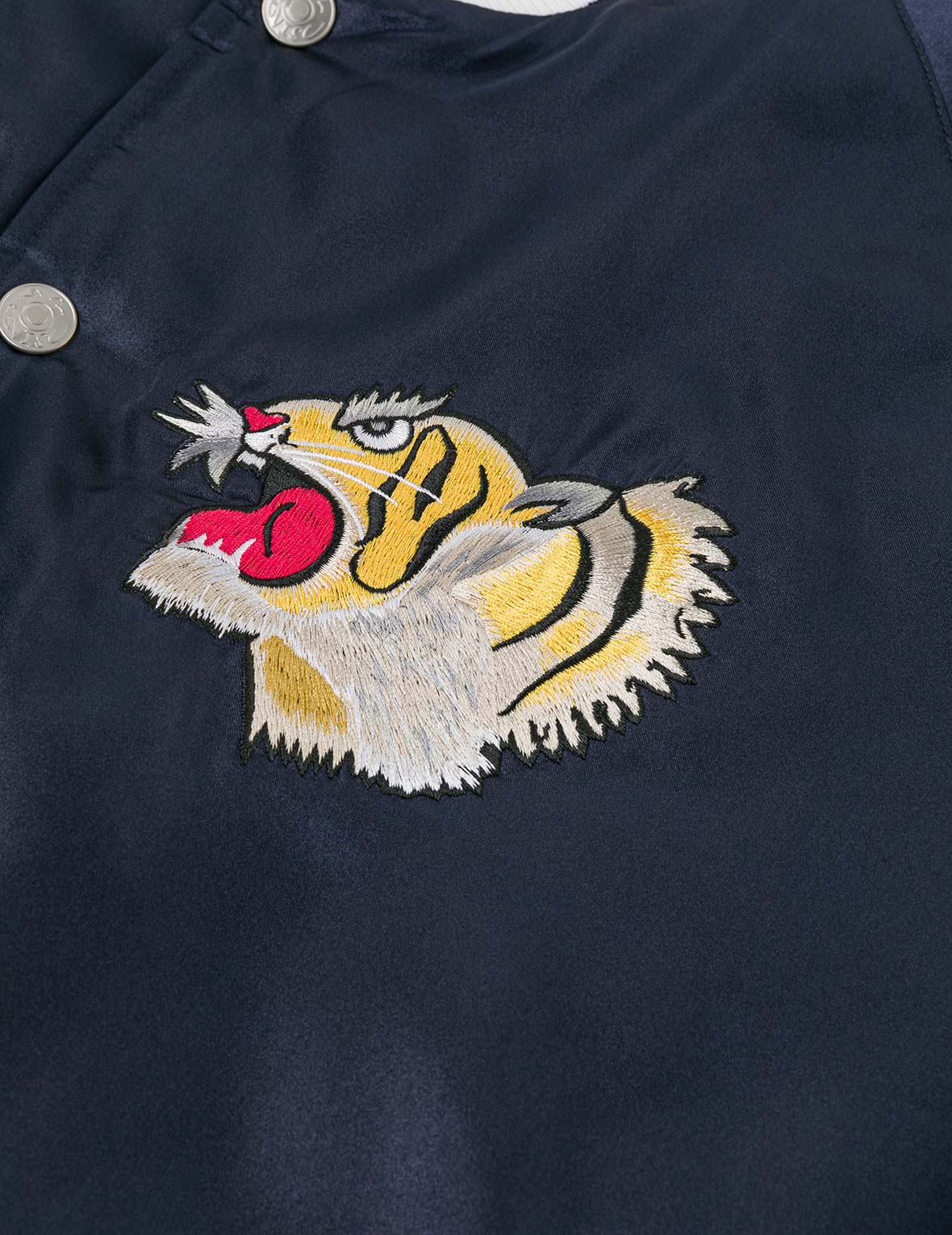 EVISU Archive Embroidery Regular Fit Padded Souvenir Jacket - Image 10