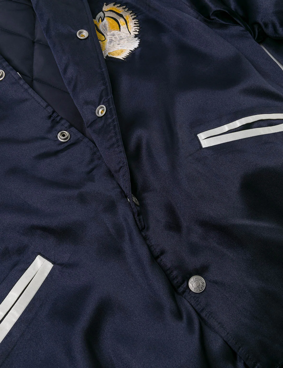 EVISU Archive Embroidery Regular Fit Padded Souvenir Jacket - Image 12