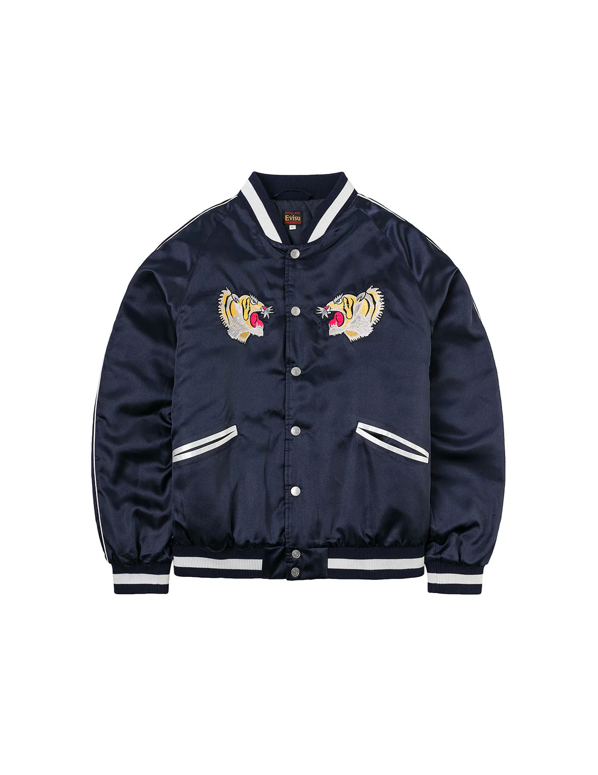 EVISU Archive Embroidery Regular Fit Padded Souvenir Jacket - Image 2