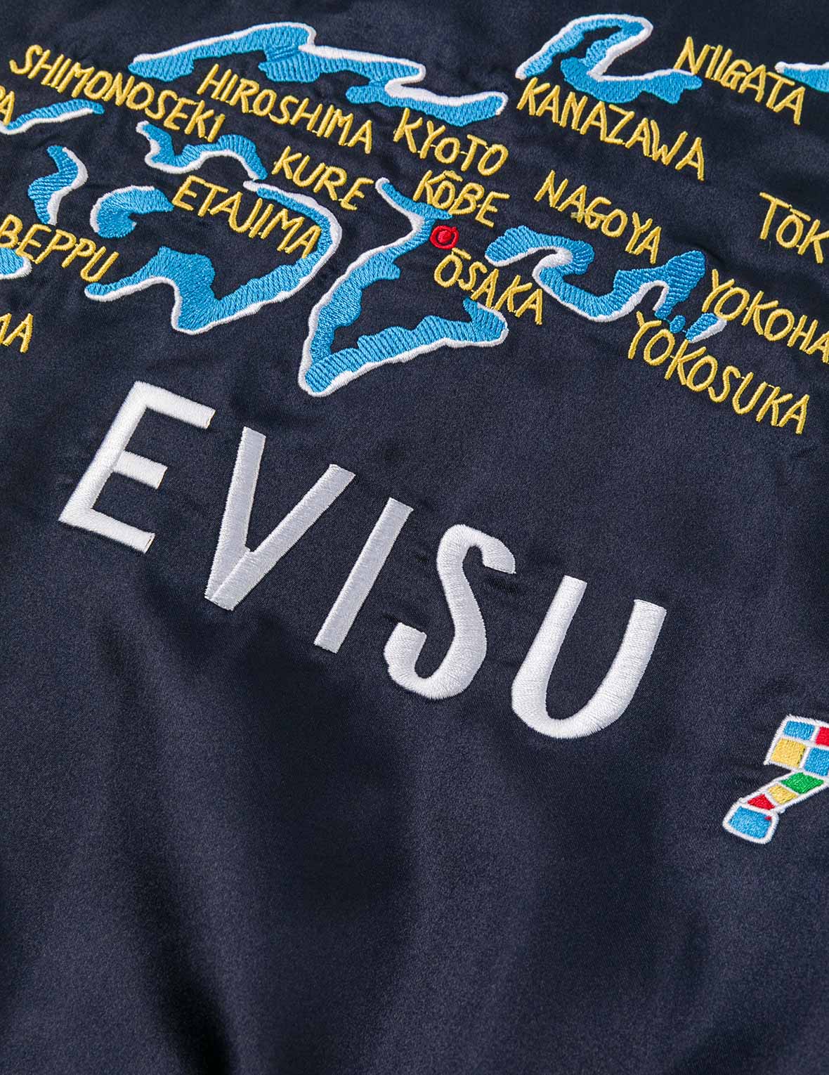 EVISU Archive Embroidery Regular Fit Padded Souvenir Jacket - Image 9