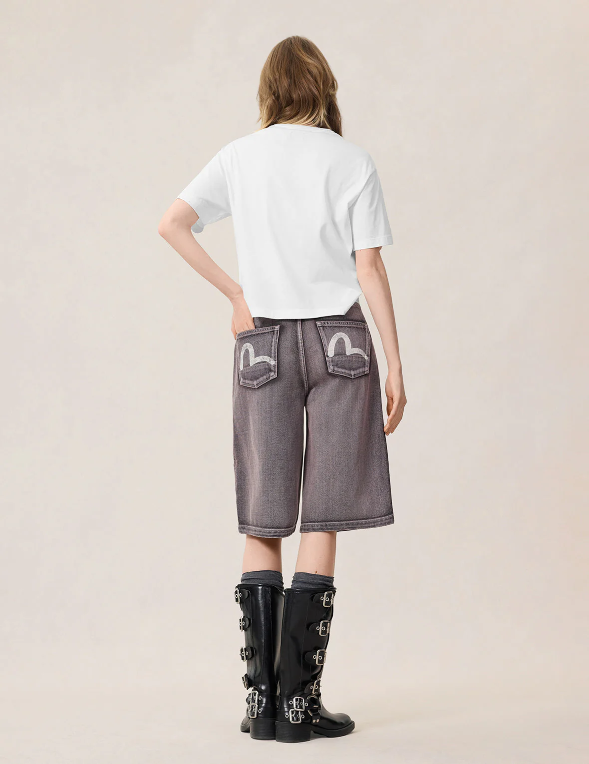 Evisu Denim Appliqué T-Shirt - Image 9