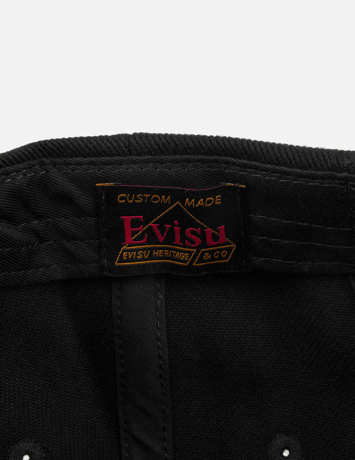 Evisu Logo Embroidery Cap - Black - Image 13