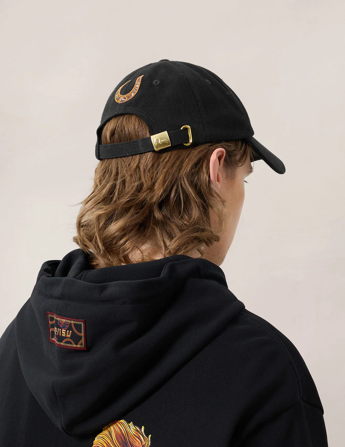 Evisu Logo Embroidery Cap - Black - Image 17