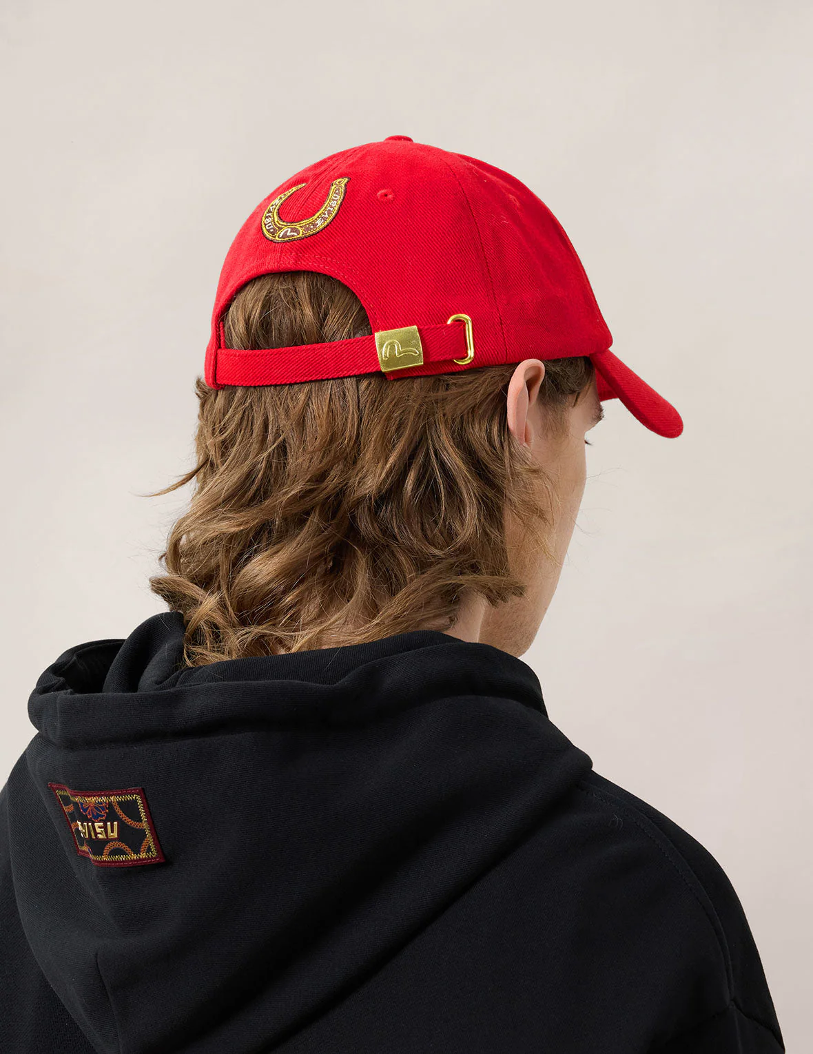 Evisu Logo Embroidery Cap - Red - Image 18