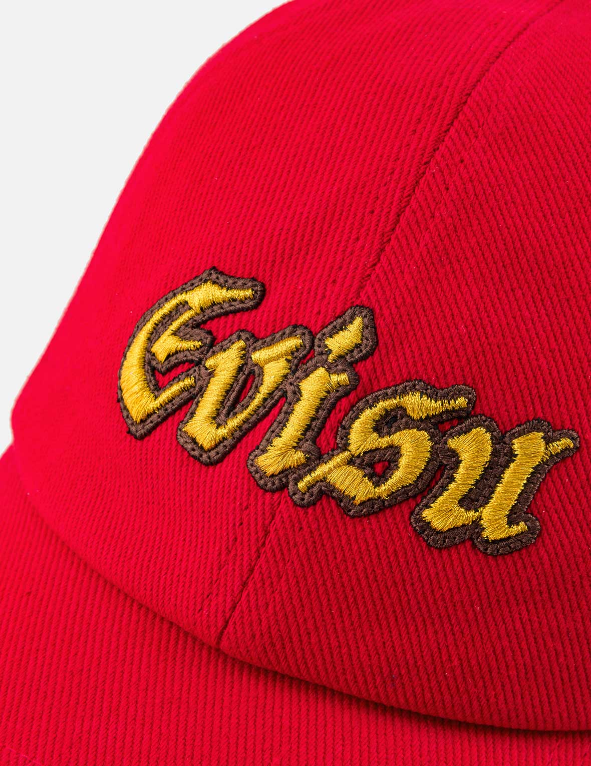Evisu Logo Embroidery Cap - Red - Image 7