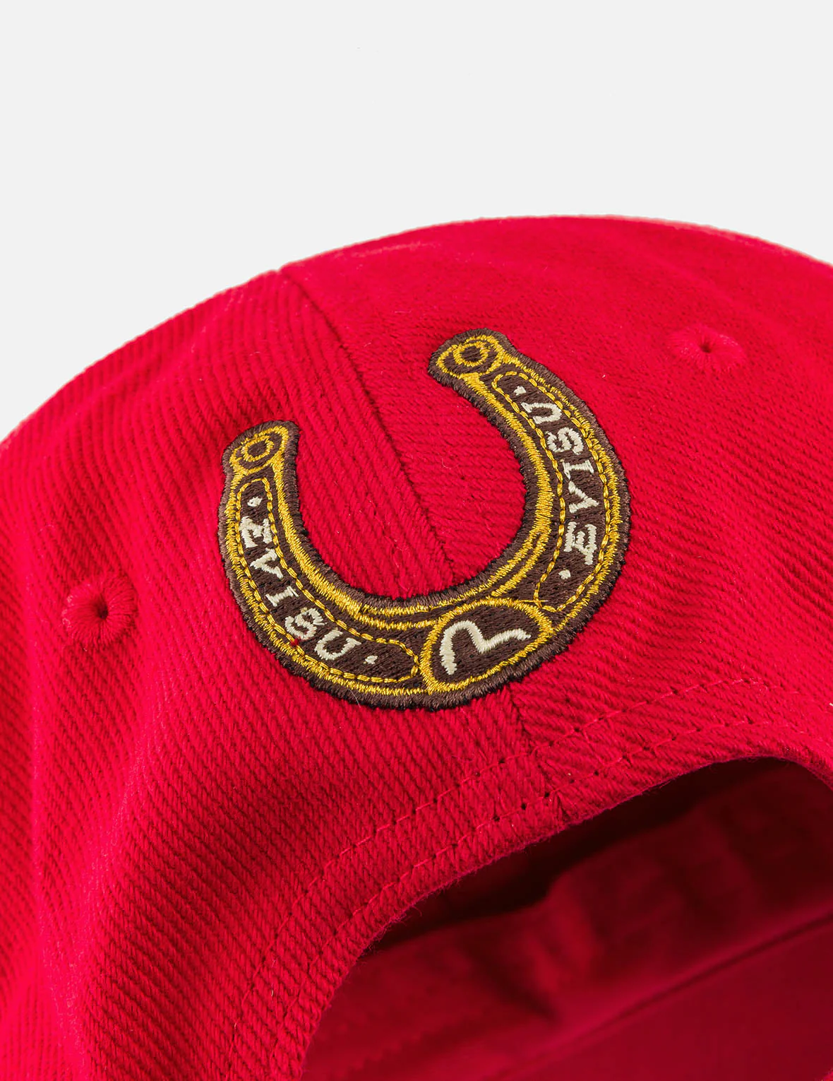 Evisu Logo Embroidery Cap - Red - Image 8