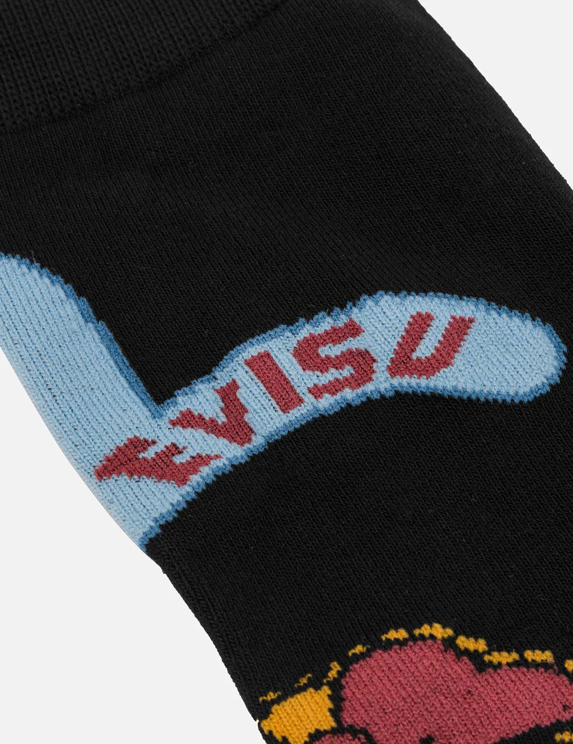 EVISU Multiple Logo Jacquard Long Socks - Image 5