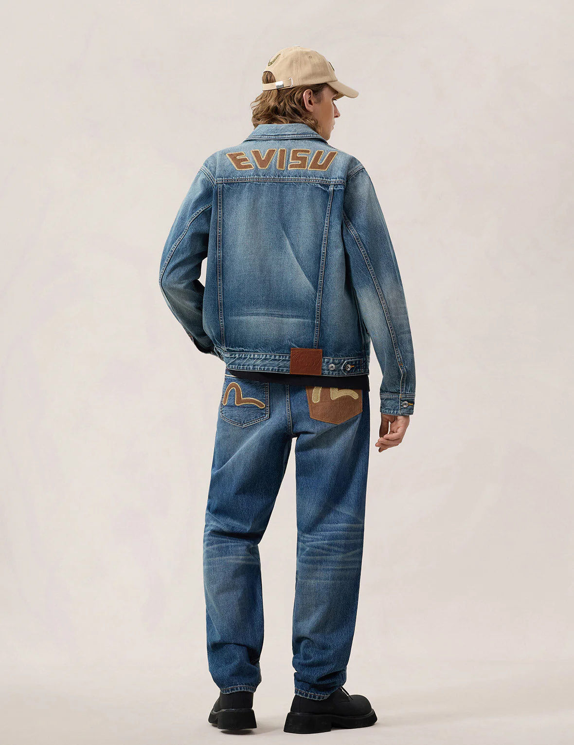 Evisu & Seagull Appliqué Chinese Denim Jacket - Image 16