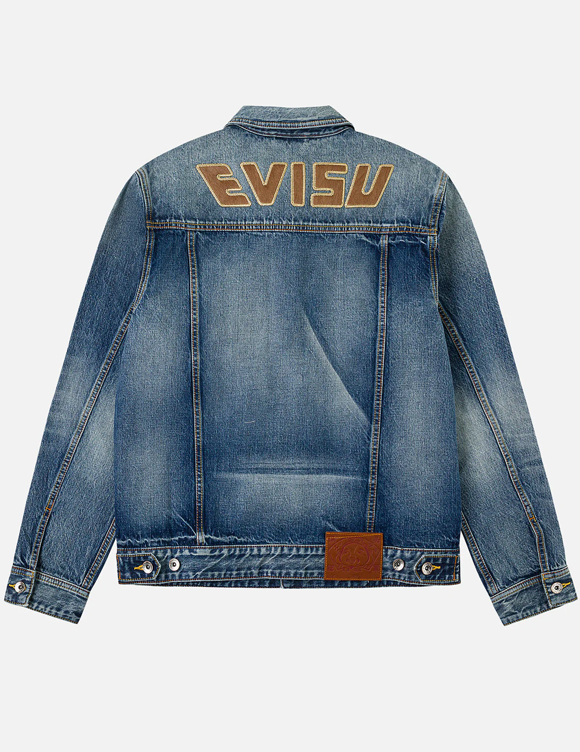 Evisu & Seagull Appliqué Chinese Denim Jacket - Image 3