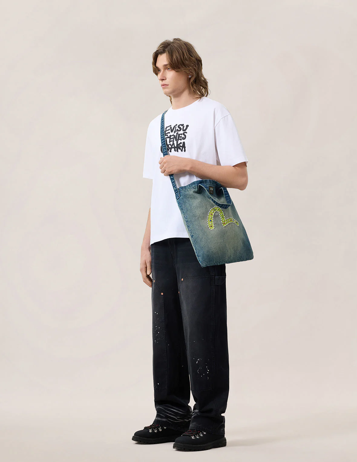 Seagull Denim Tote Bag - Image 5