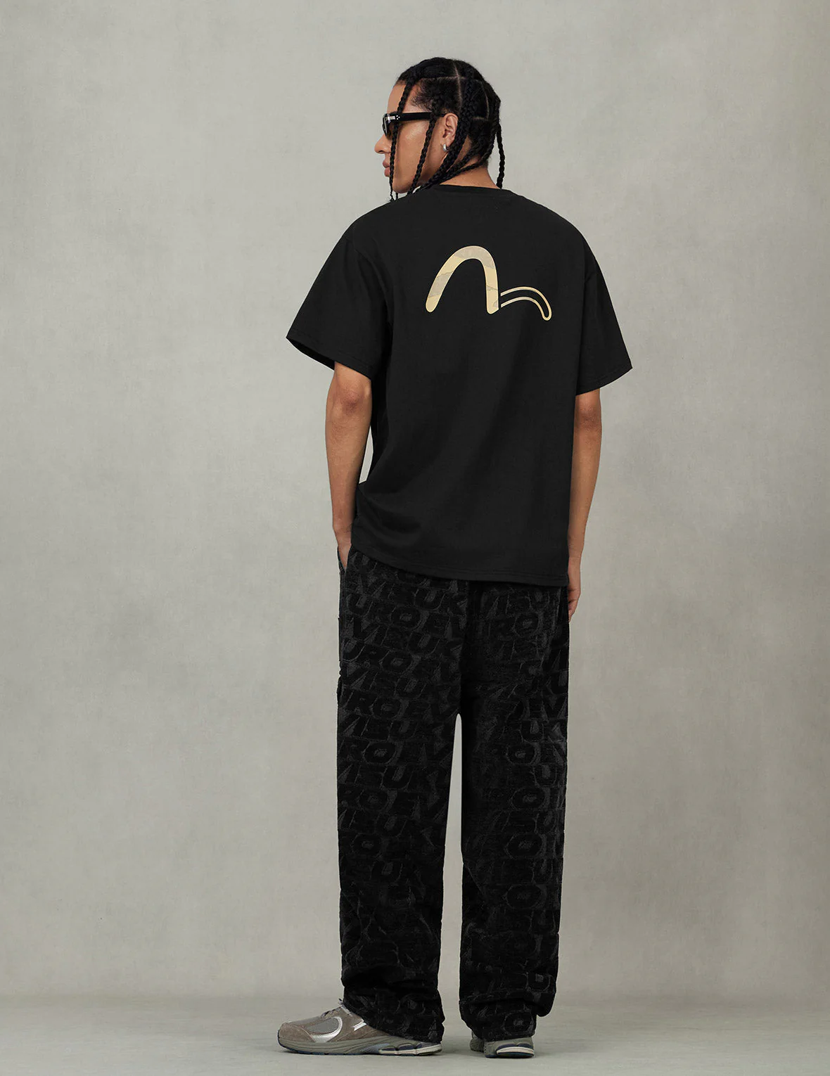 EVISUKURO and Contrasting Seagull Print Relax Fit T-shirt - Image 11