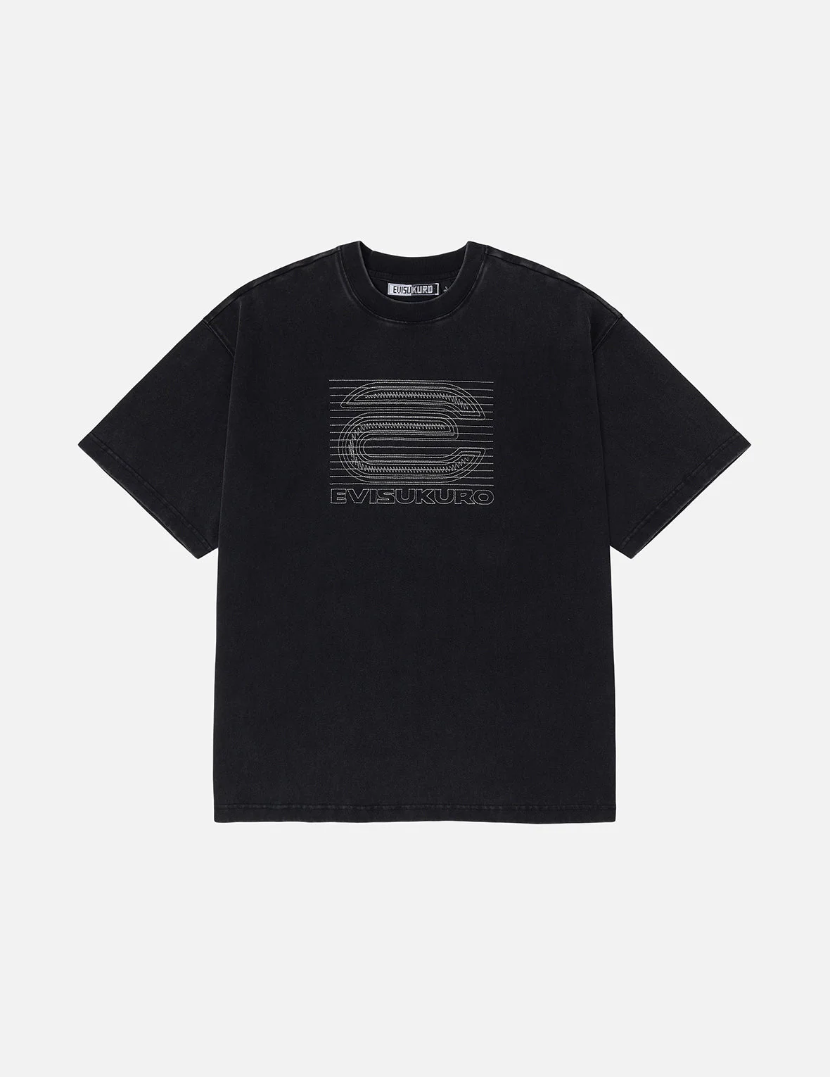 EVISUKURO E Logo Glow-in-the-dark Embroidery Loose Fit T-shirt - Image 3