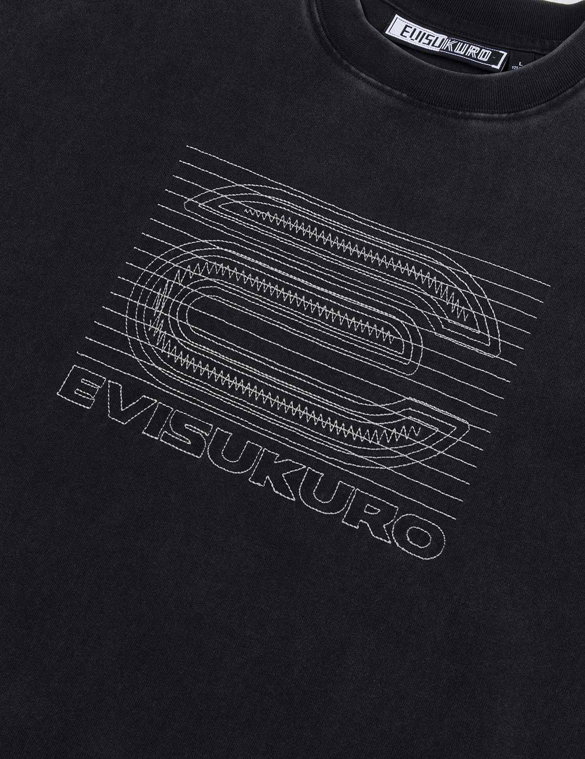 EVISUKURO E Logo Glow-in-the-dark Embroidery Loose Fit T-shirt - Image 7