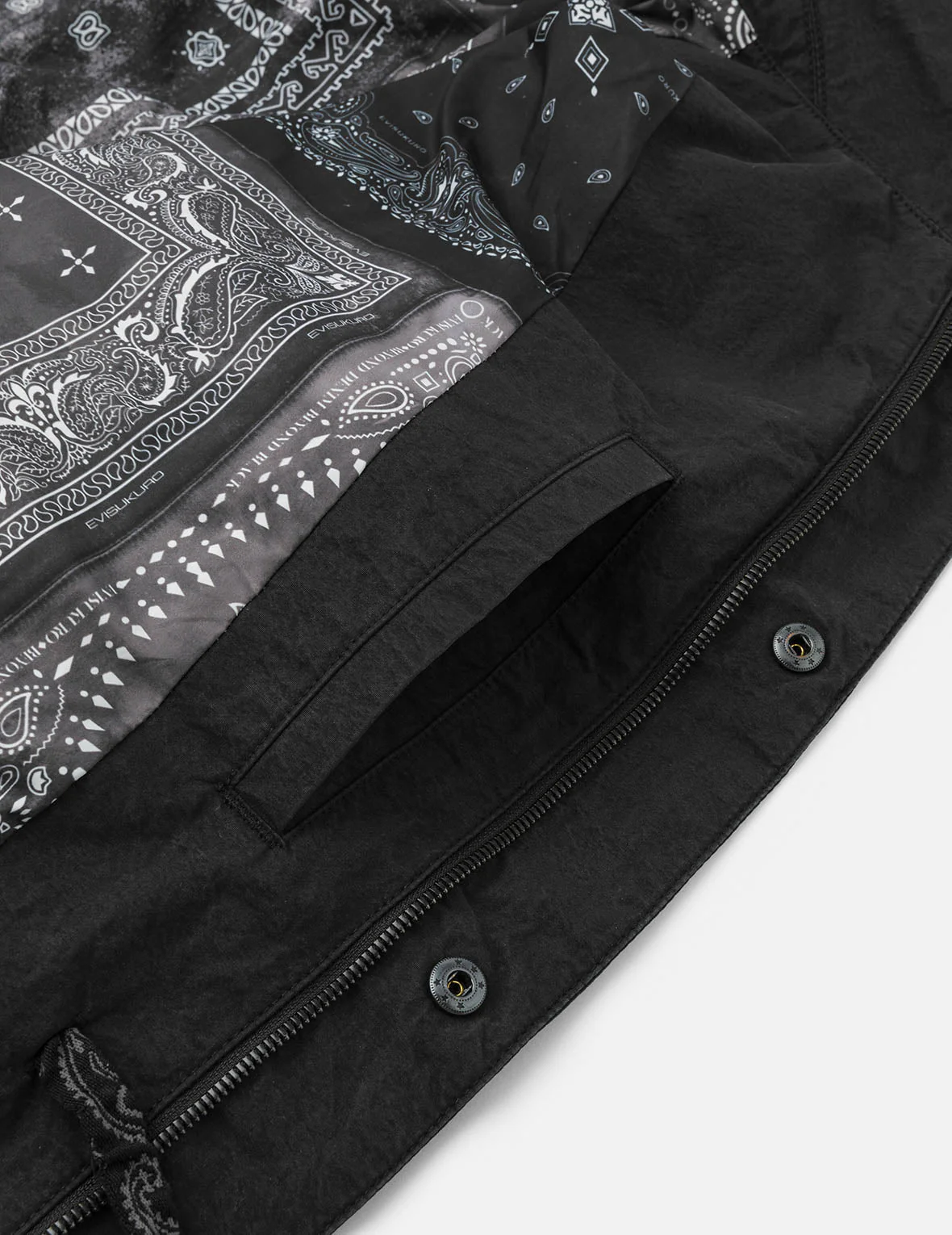 EVISUKURO Embroidery and Bio-washed Relax Fit Jacket - Image 18