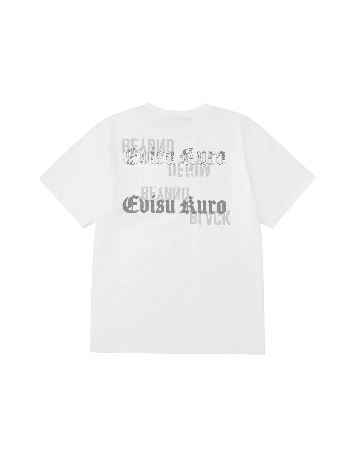 EVISUKURO Flocking and Plastisol Print Regular Fit T-shirt