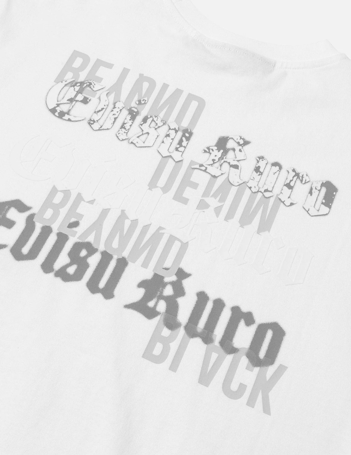 EVISUKURO Flocking and Plastisol Print Regular Fit T-shirt - Image 13