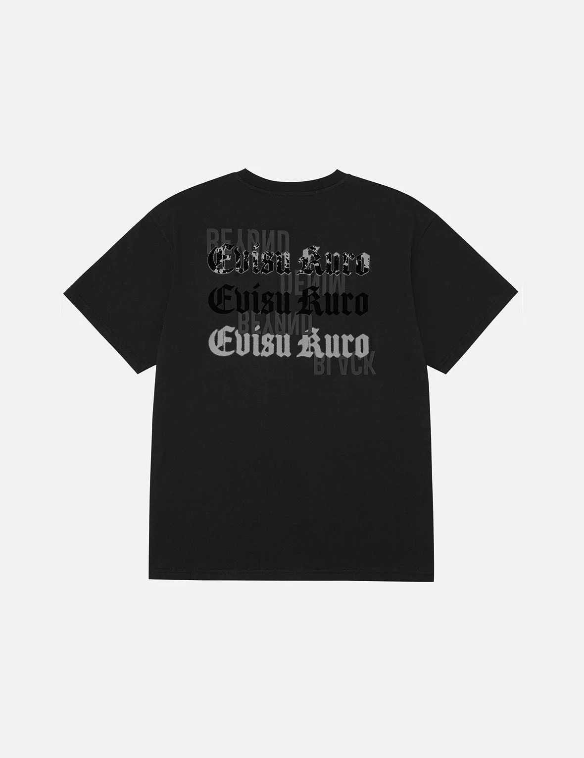 EVISUKURO Flocking and Plastisol Print Regular Fit T-shirt - Image 6