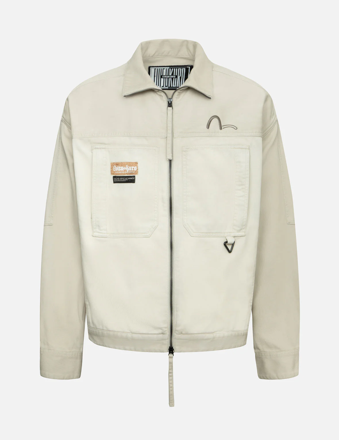 EVISUKURO Garment Dyed Oversized Jacket - Image 4