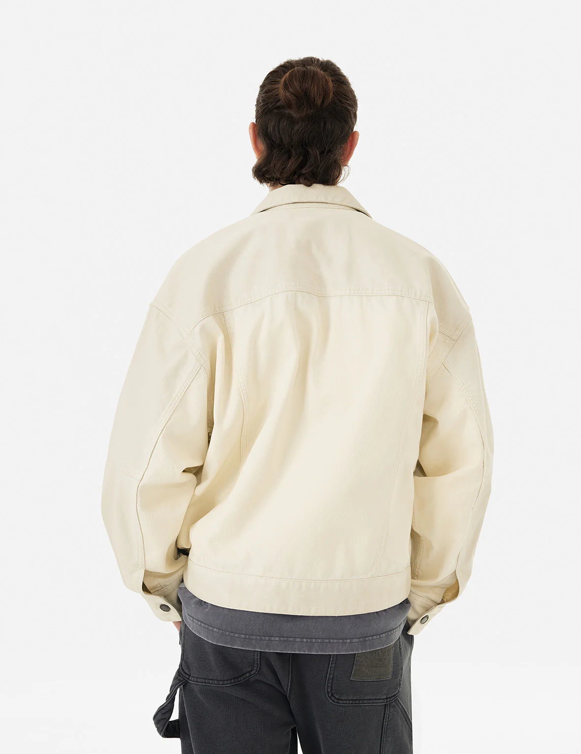 EVISUKURO Garment Dyed Oversized Jacket - Image 5