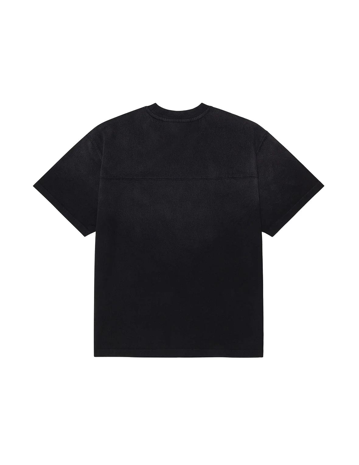 EVISUKURO Waffle Embroidery and Spray Dye Relax Fit T-shirt - Image 4