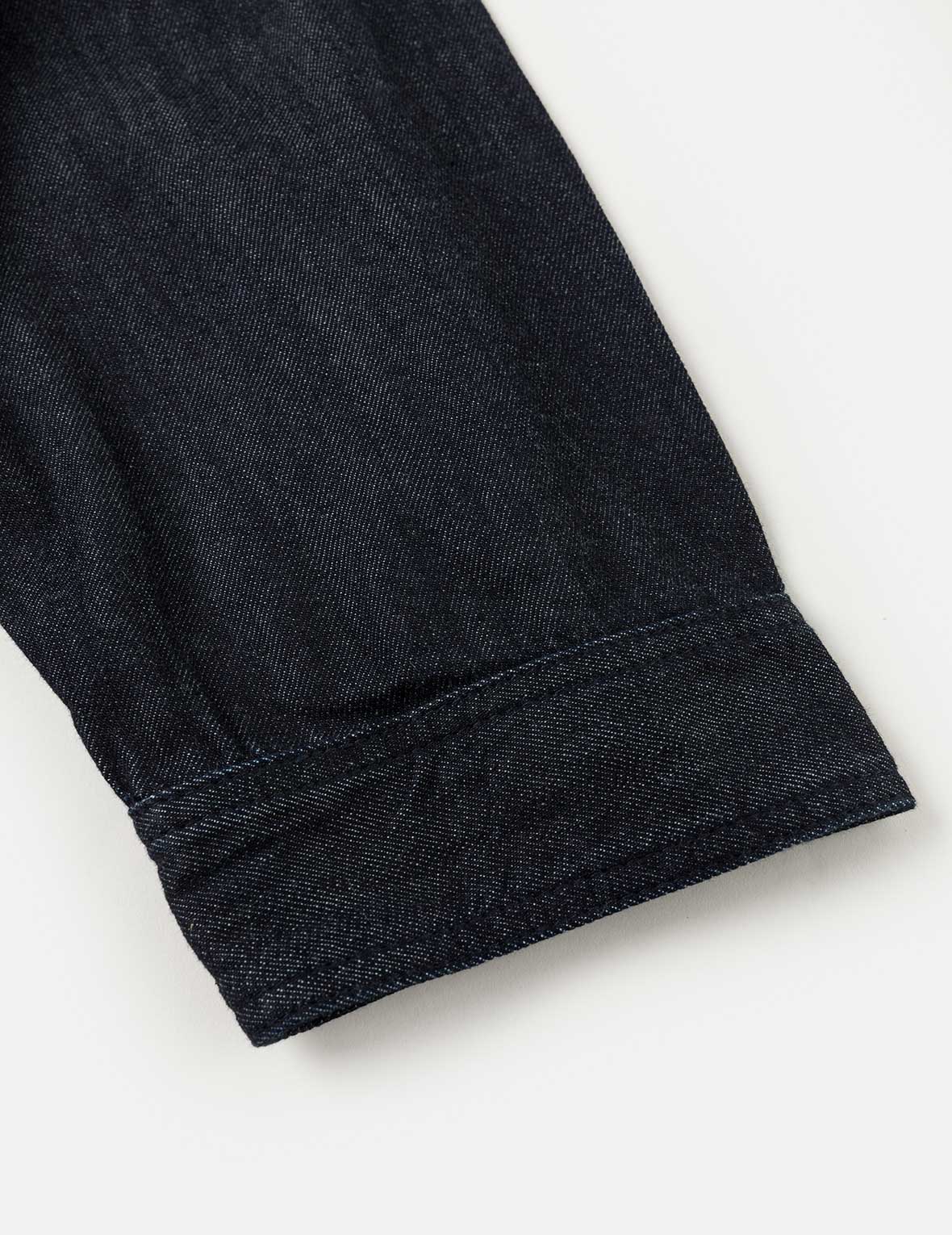 Fabric Blocking Denim Jacket - Image 13