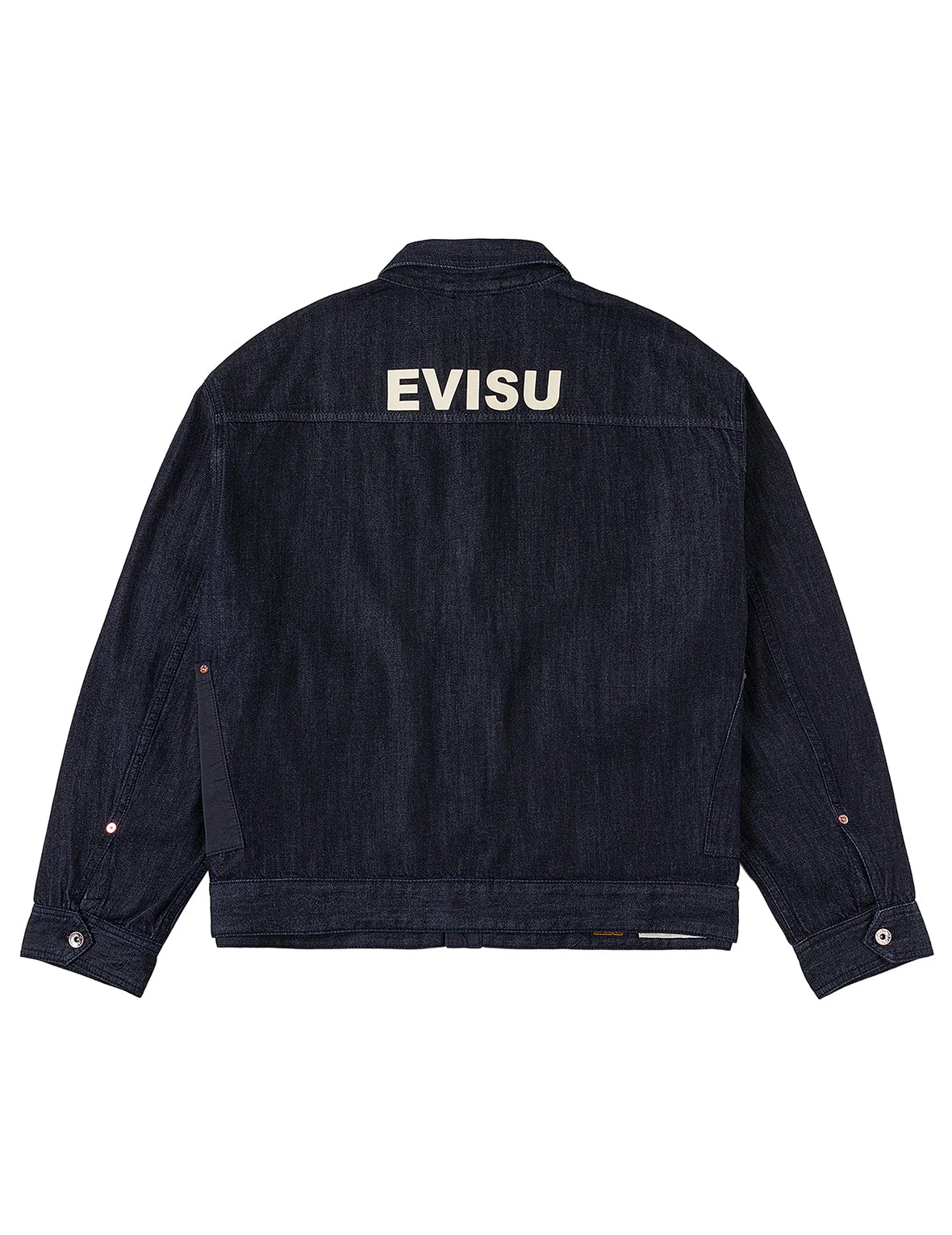 Fabric Blocking Denim Jacket - Image 2