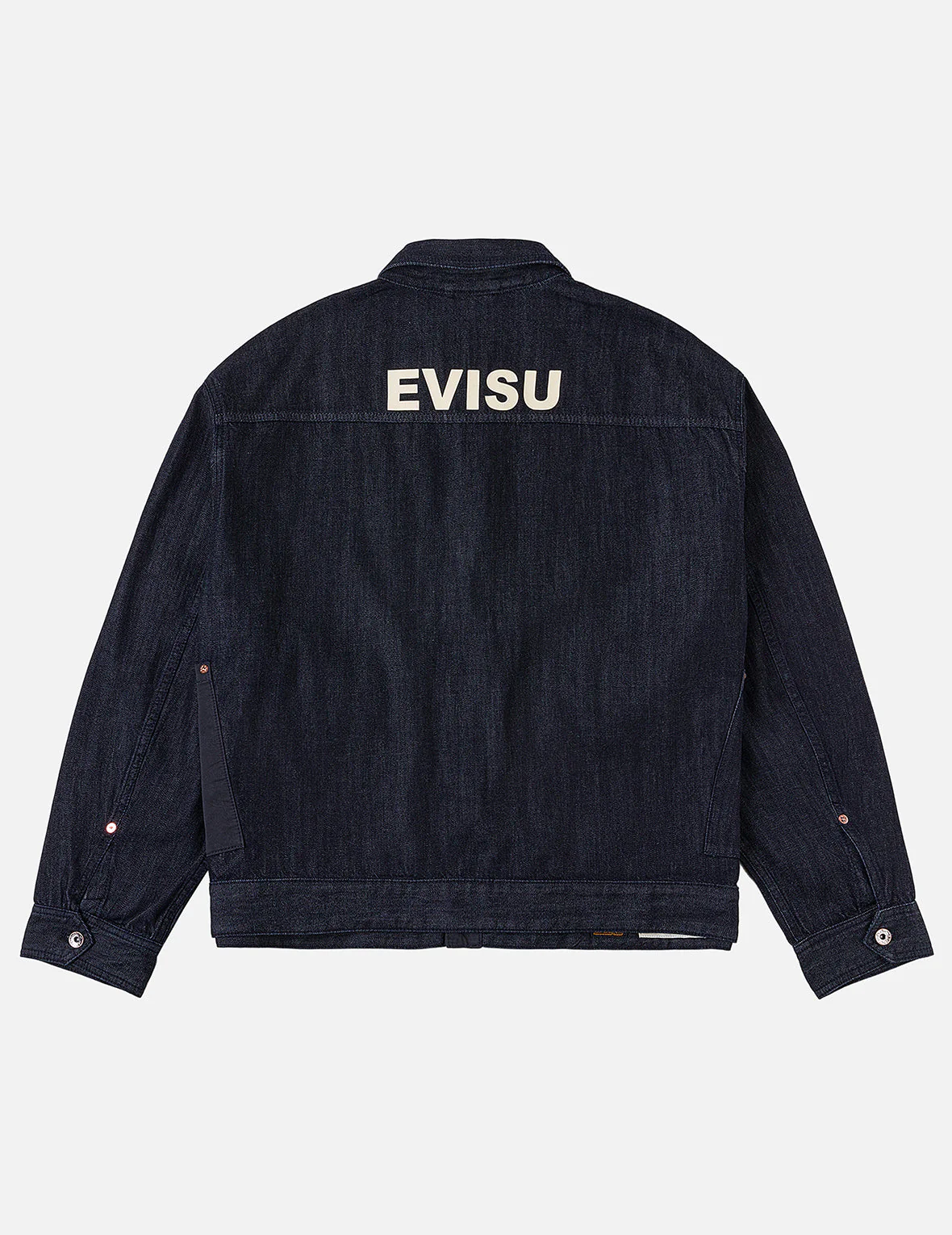 Fabric Blocking Denim Jacket - Image 4